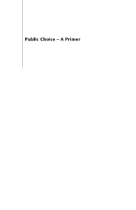 Public Choice &ndash; A Primer by Eamonn Butler