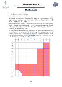Consideraciones Modelo 2: Irregularidades Estructurales con ETABS y SAP2000