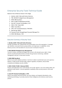 Enterprise Security Tools Technical Guide