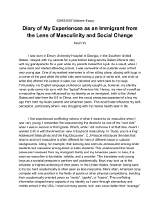 Immigrant Masculinity and Social Change Essay