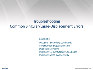 Troubleshooting Singular Errors in midas Civil