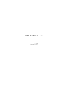 Circuiti Elettronici Digitali: Introduzione e Concetti Fondamentali