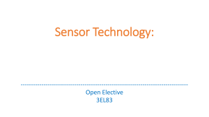 Sensor Technology: Electronics Measurement & Instrumentation