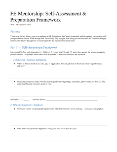 FE Mentorship Self-Assessment & Preparation Framework