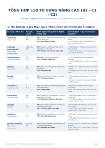 150 Advanced Vocabulary (B2-C2) for Cambridge IELTS 20