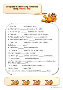 English Grammar Worksheet: Some vs Any Exercises