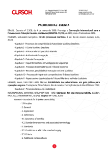 Ementa de Direito Mar&iacute;timo e Manobrabilidade de Navios