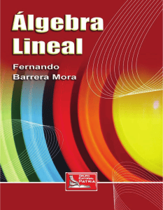&Aacute;lgebra Lineal - Fernando Barrera Mora