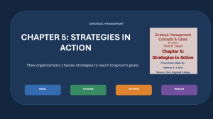 Chapter 5: Strategies in Action