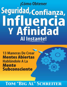 C&oacute;mo Obtener Seguridad, Confianza, Influencia y Afinidad Al Instante