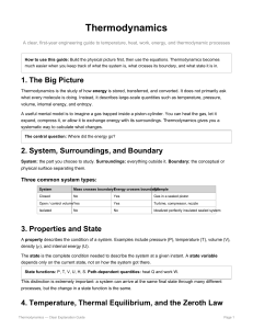 Thermodynamics: First-Year Engineering Guide