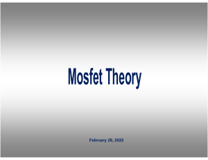 Mosfet Theory: Semiconductor Structure, Characteristics, and Inverter Analysis