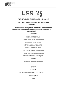 Mecanismos de agresi&oacute;n bacteriana y defensa del hu&eacute;sped