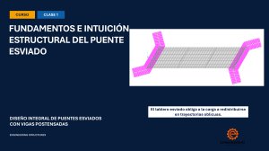 Fundamentos de Puentes Esviados: Dise&ntilde;o Integral con Vigas Postensadas