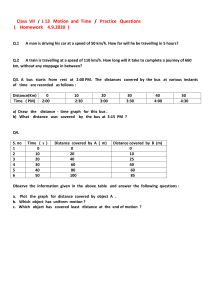 Class 7 Motion and Time Practice Questions