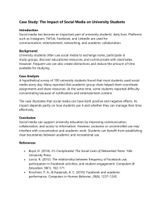 Social Media Impact on University Students Case Study