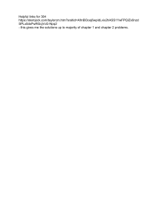 Helpful Links for Course 304: Problem Solutions