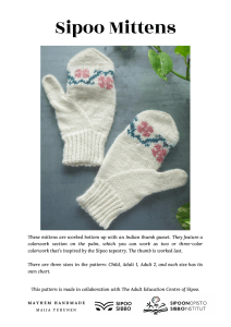 Sipoo Mittens Knitting Pattern: Colorwork & Gusset