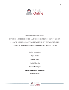 Informe 4: Predicci&oacute;n de tasa de captura Pok&eacute;mon con modelos predictivos