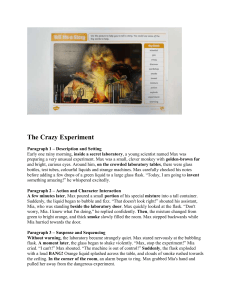 The Crazy Experiment: A Science Story