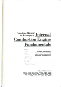 Solutions Manual for Internal Combustion Engine Fundamentals