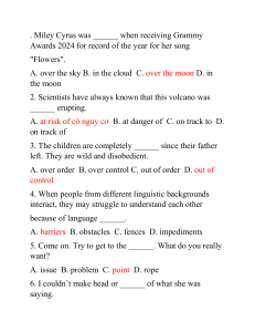 English Vocabulary & Idioms Multiple Choice Test