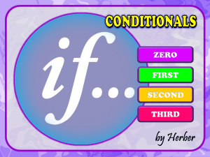 English Conditionals: Zero, First, Second, Third