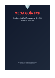 Gu&iacute;a de estudio para el examen Fortinet NSE 4 FCP