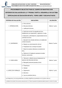 Criterios Evaluaci&oacute;n Maestros Infantil 2026