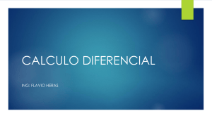 C&aacute;lculo Diferencial: Funciones Matem&aacute;ticas &mdash; Presentaci&oacute;n de Clase