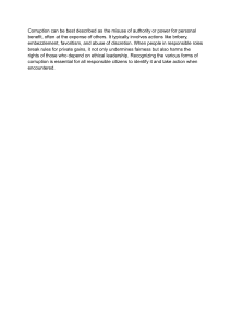 Understanding Corruption: Definition and Impact