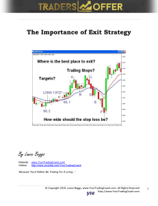 The Importance of Exit Strategy for Traders