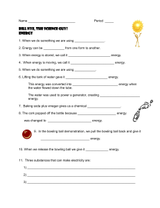 Bill Nye Energy Worksheet Questions