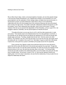 Literary Analysis: Holding to What We Can't Have