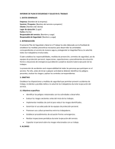 Plan de Seguridad y Salud en el Trabajo - Gu&iacute;a Completa