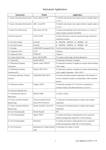 Instrument Application: Scientific Equipment & Uses