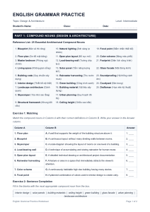 English Grammar Practice: Design & Architecture