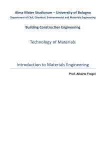 Introduction to Materials Engineering &ndash; University of Bologna Notes