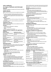 Unit 4: Software &ndash; Interrupts, Translators and IDEs Notes