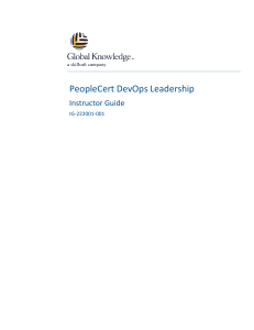 PeopleCert DevOps Leadership Instructor Guide