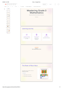 Mastering Grade 3 Math: Place Value, Fractions & Geometry Workbook