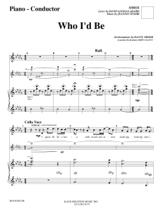 Who I'd Be &ndash; partytura Piano-Conductor z musicalu Shrek (2008)