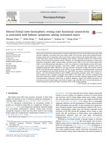 Frontal Brain Connectivity and Bulimic Symptoms in Restrained Eaters
