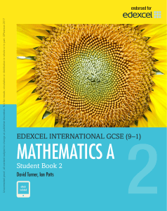 Edexcel International GCSE (9&ndash;1) Mathematics A Student Book 2