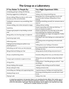 The Group as a Laboratory: Behavioral Experiments Guide
