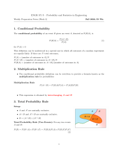 ENGR 371 Probability and Statistics in Engineering &ndash; Week 2 Notes