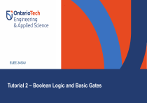 ELEE 2450U Tutorial 2: Boolean Logic and Basic Gates | Ontario Tech