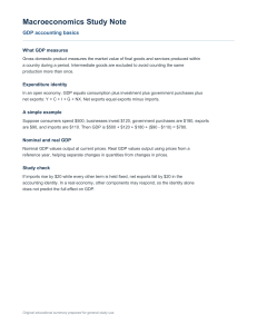 Macroeconomics Study Note: GDP Accounting Basics Explained