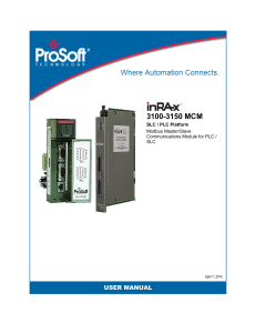 3100 3150 mcm SLC PLC user manual