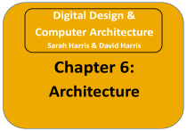 Document Appendix Designs Digital Design & Computer Architecture Chapter 6: Architecture